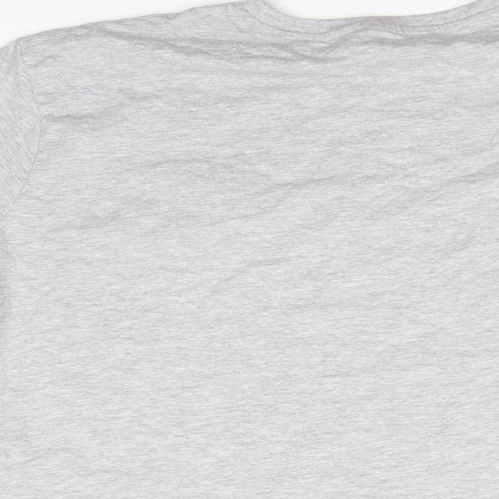 Primark Womens Grey  Cotton Basic T-Shirt Size XL Round Neck - Friends