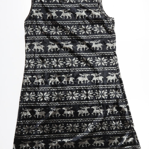 Uttam London Womens Multicoloured  Polyester Tank Dress  Size L  Round Neck  - Christmas