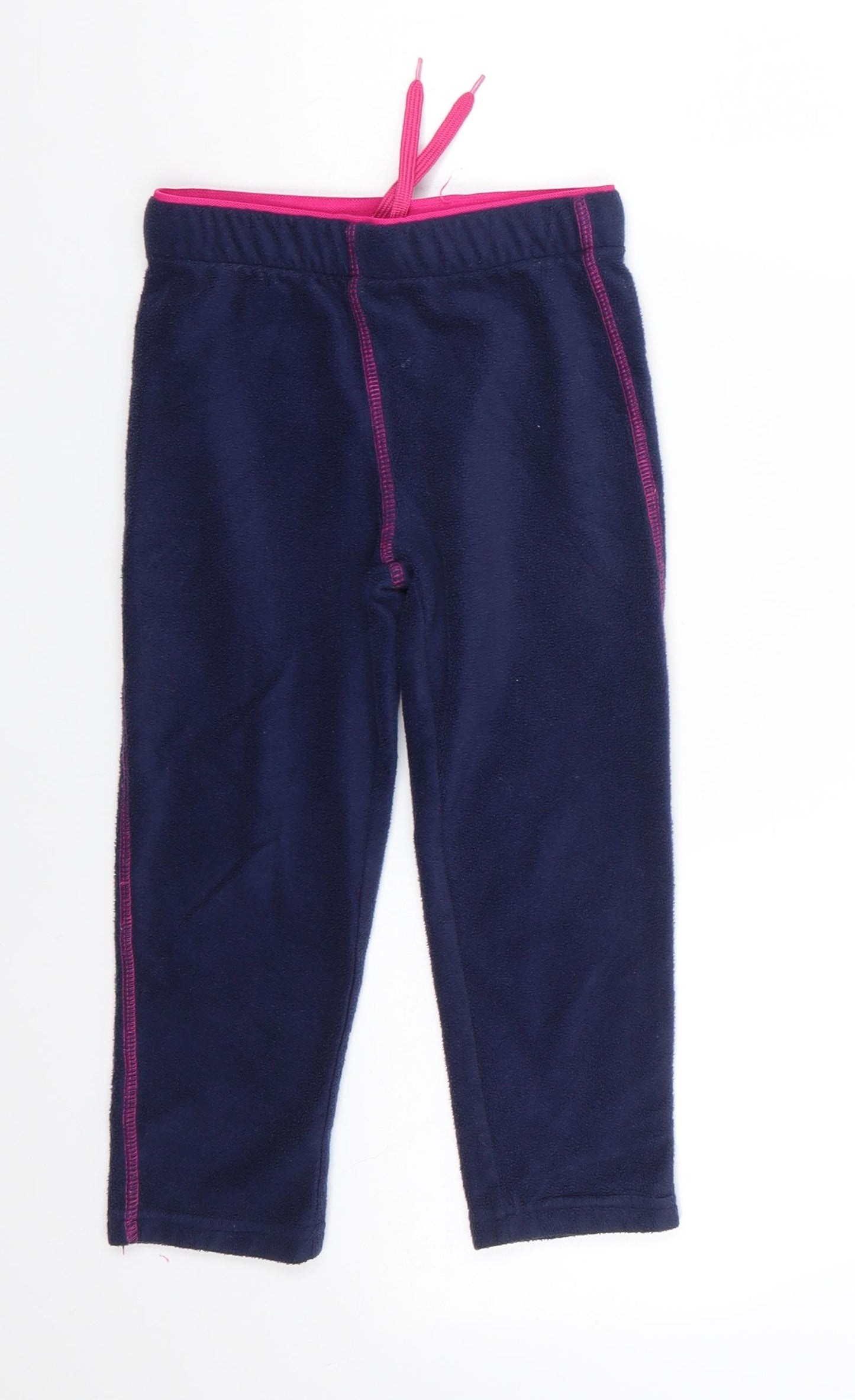 Crane Girls Blue  Polyester Jogger Trousers Size 3-4 Years  Regular