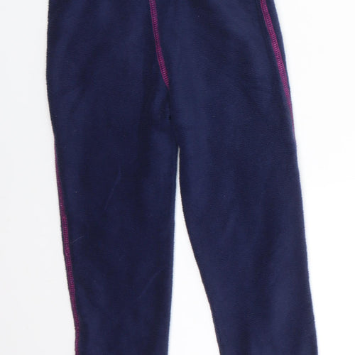 Crane Girls Blue  Polyester Jogger Trousers Size 3-4 Years  Regular