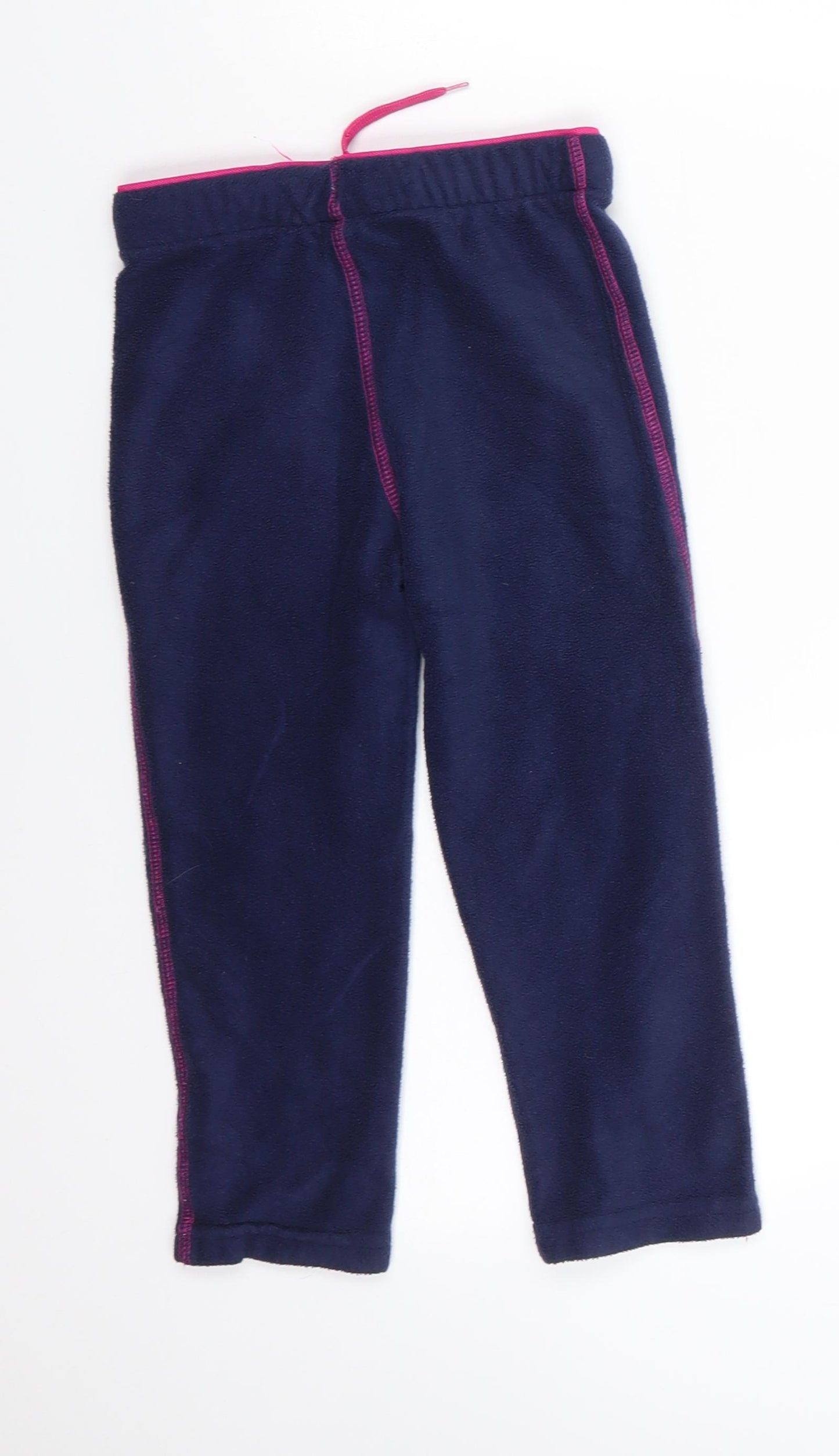 Crane Girls Blue  Polyester Jogger Trousers Size 3-4 Years  Regular