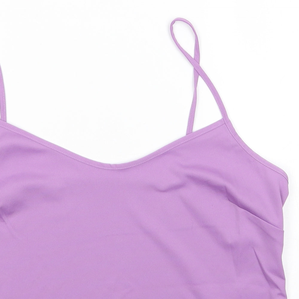 BHS Womens Purple  Polyester Camisole Blouse Size 14 Round Neck