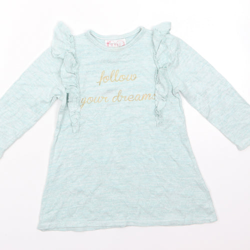 Primark Baby Green  Viscose A-Line  Size 18-24 Months  Round Neck