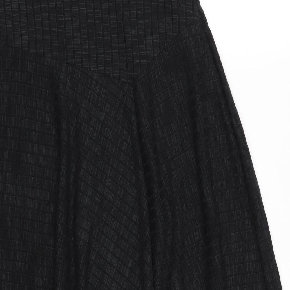 Roman Womens Grey  Polyester A-Line Skirt Size 12