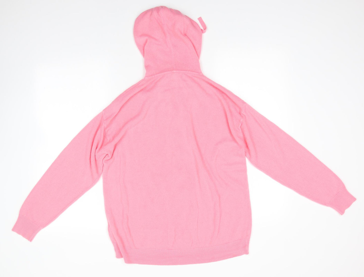 M&S Womens Pink  Acrylic Full Zip Hoodie Size M