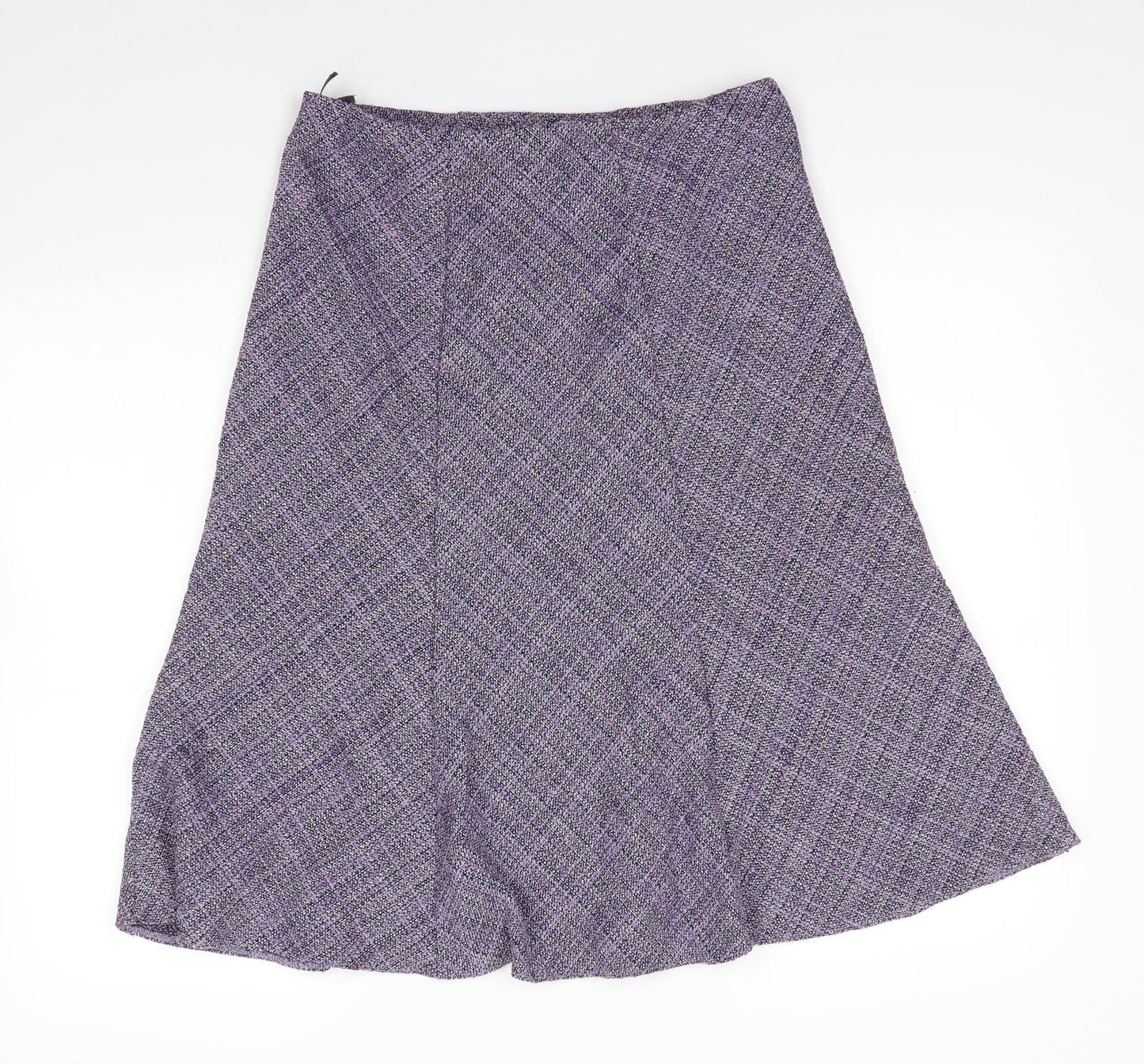 Honor Milburn Womens Purple  Polyester A-Line Skirt Size 12