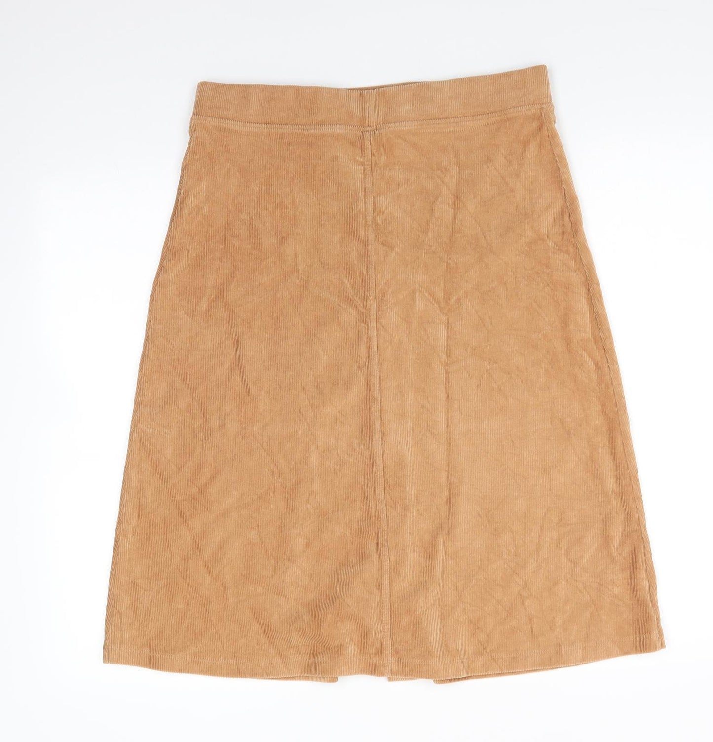 TU Womens Brown  Cotton A-Line Skirt Size 14