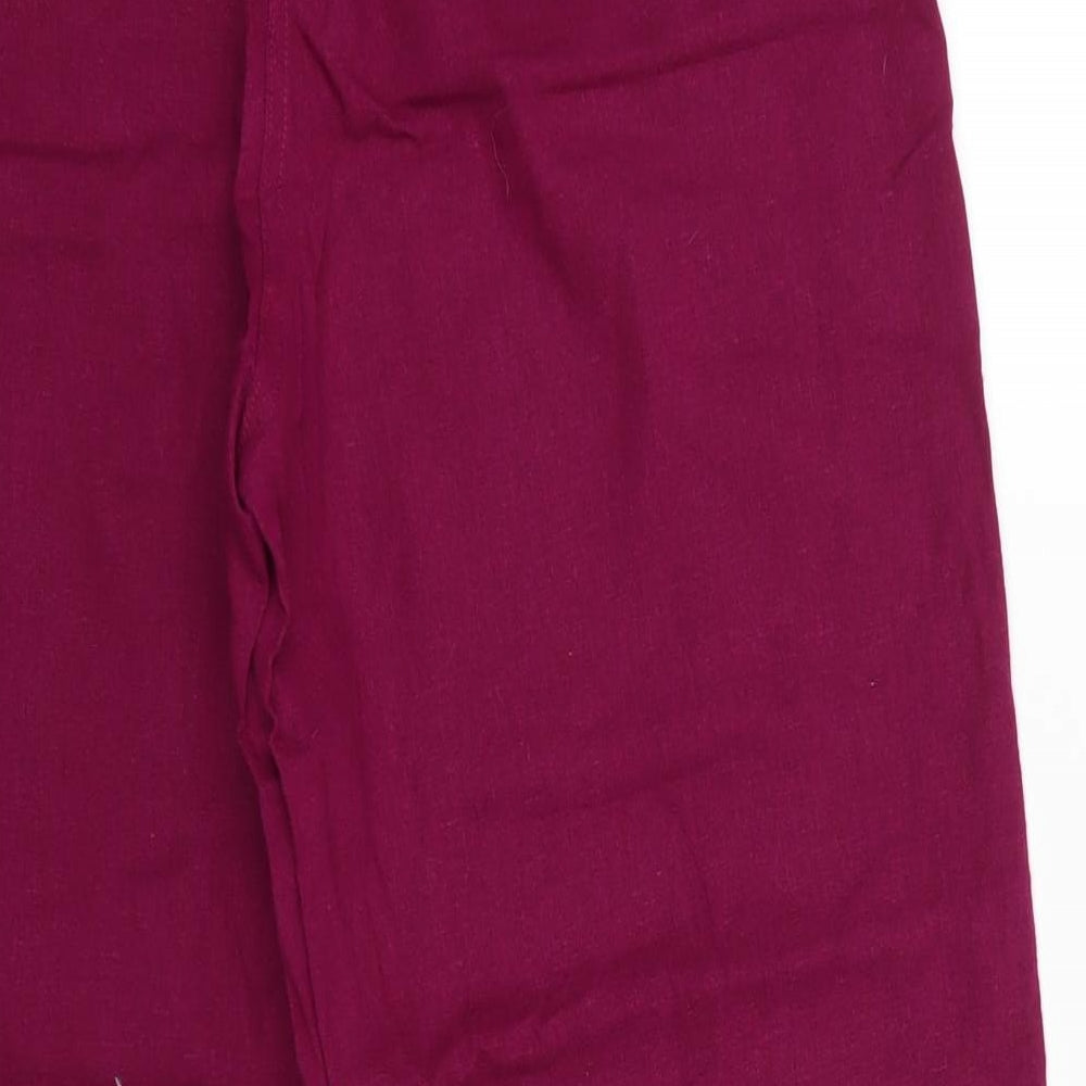 Intuition Womens Pink  Linen Trousers  Size 16 L29 in Regular