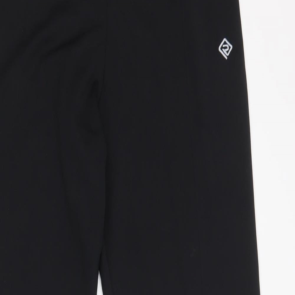 Ronhill Womens Black  Polyester Jogger Trousers Size XL L34 in Regular
