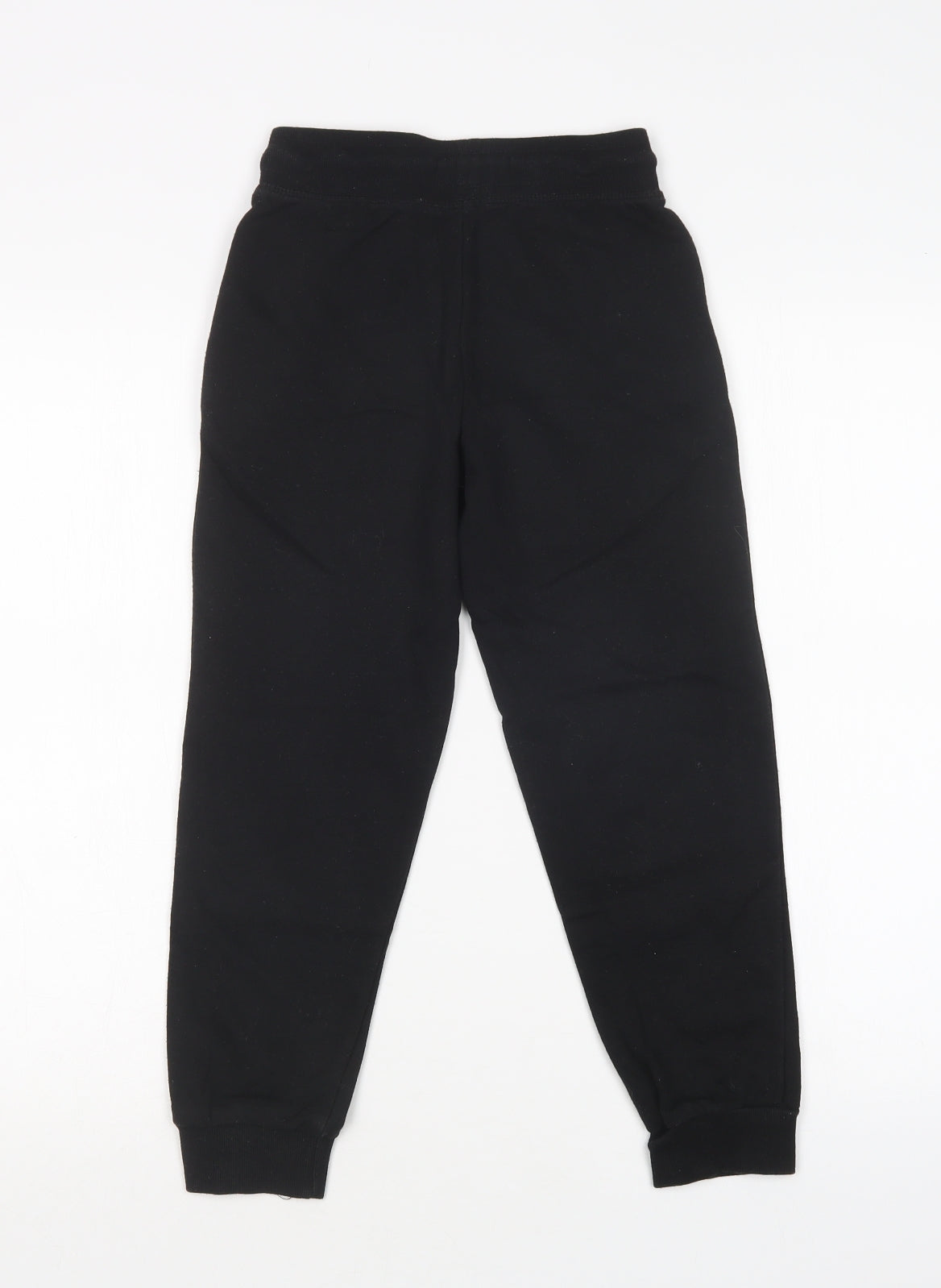 Primark Boys Black  Cotton Jogger Trousers Size 10-11 Years  Regular Drawstring