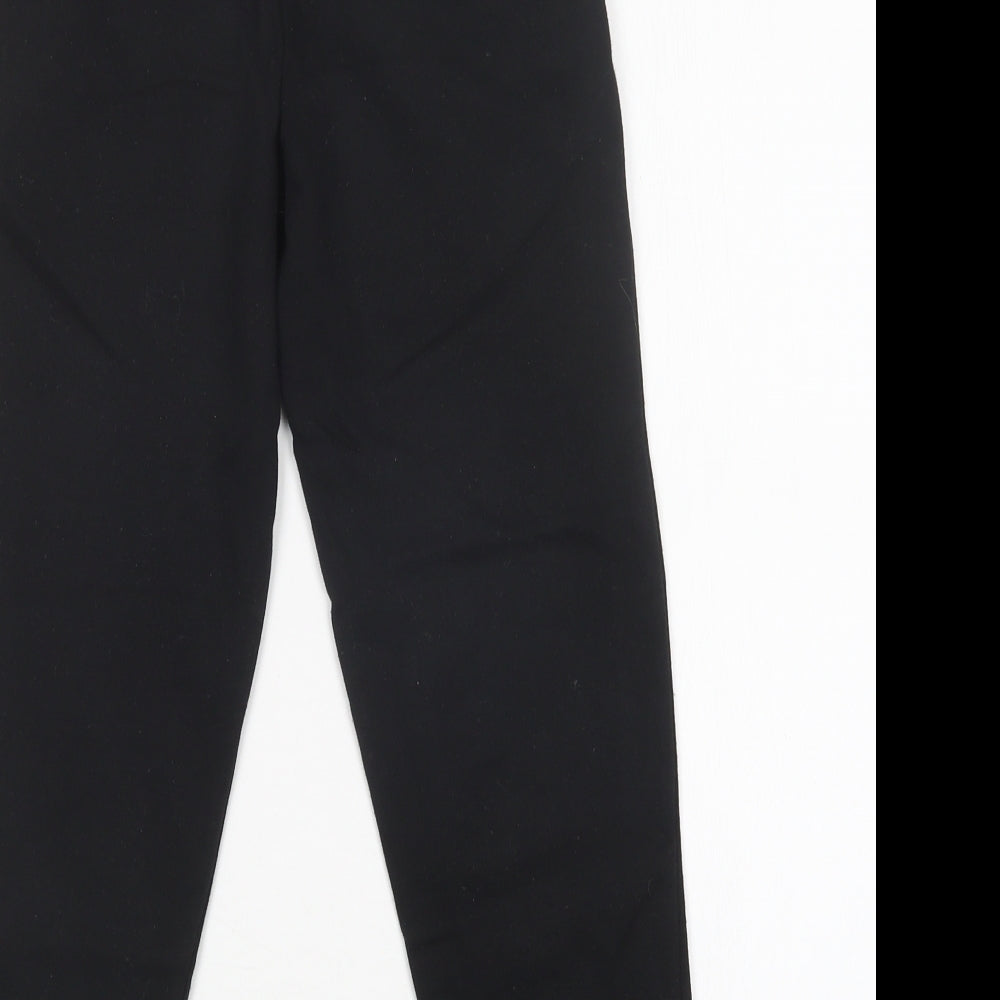 Primark Boys Black  Cotton Jogger Trousers Size 10-11 Years  Regular Drawstring