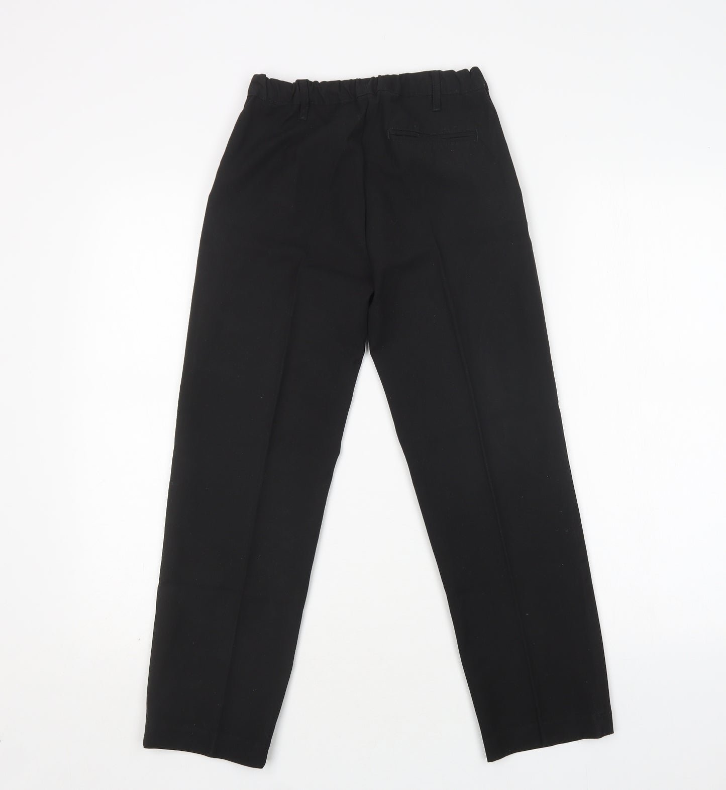Lily & Dan Boys Black  Polyester Dress Pants Trousers Size 9-10 Years  Regular Hook & Loop - School Wear