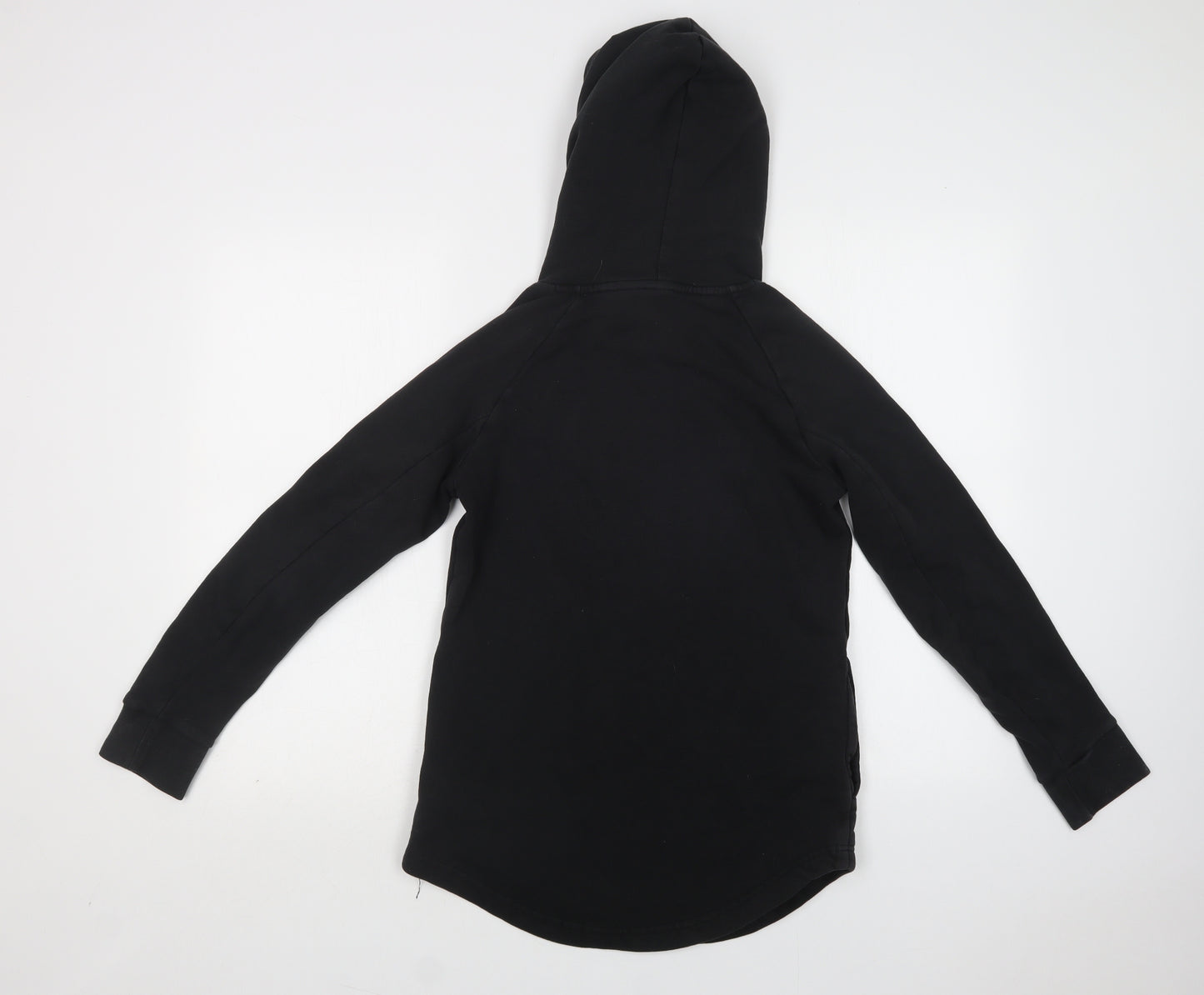adidas Womens Black  Cotton Pullover Hoodie Size 8