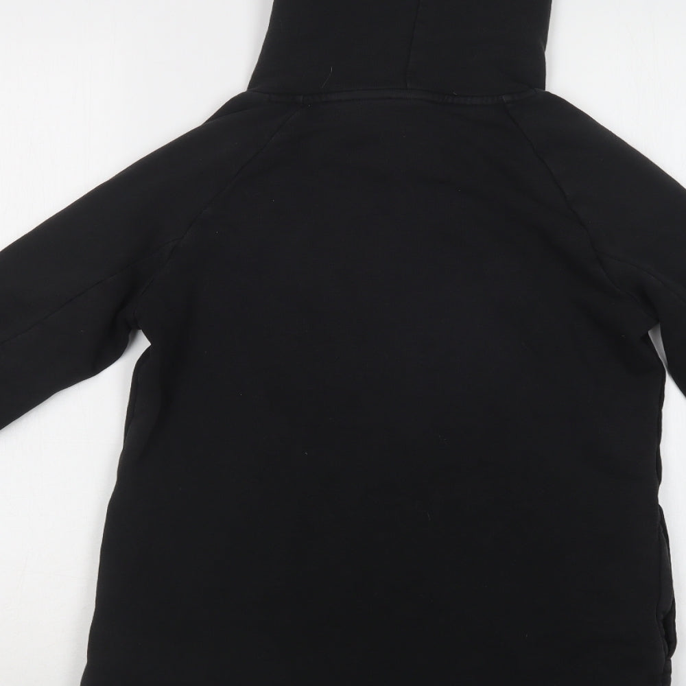 adidas Womens Black  Cotton Pullover Hoodie Size 8