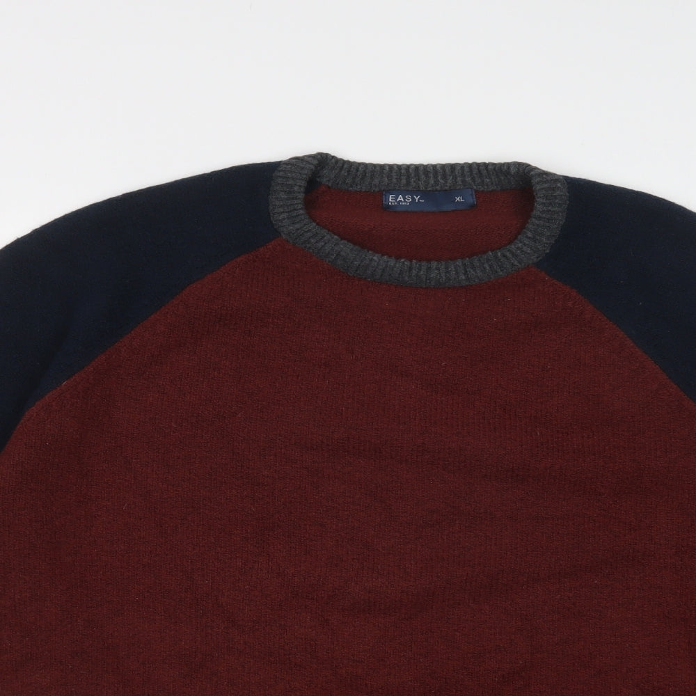 Matalan Mens Brown Crew Neck  Cotton Pullover Jumper Size XL