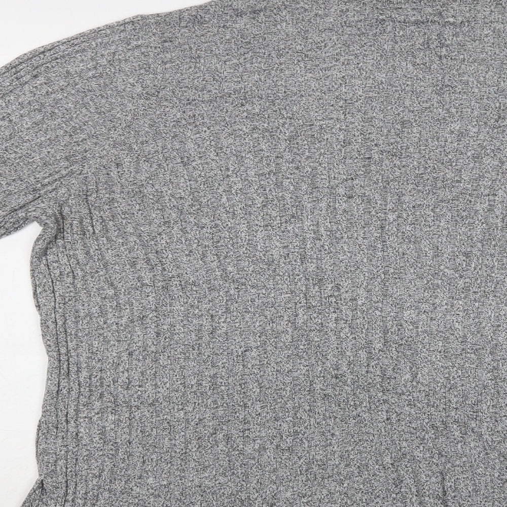 NEXT Womens Grey Crew Neck  Viscose Pullover Jumper Size XL