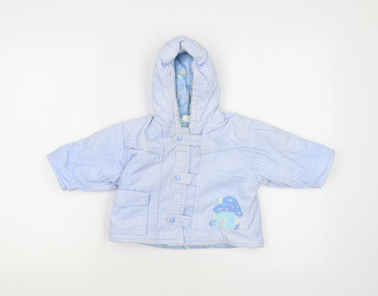 Baby Days Baby Blue   Basic Jacket Jacket Size 9-12 Months   Snap