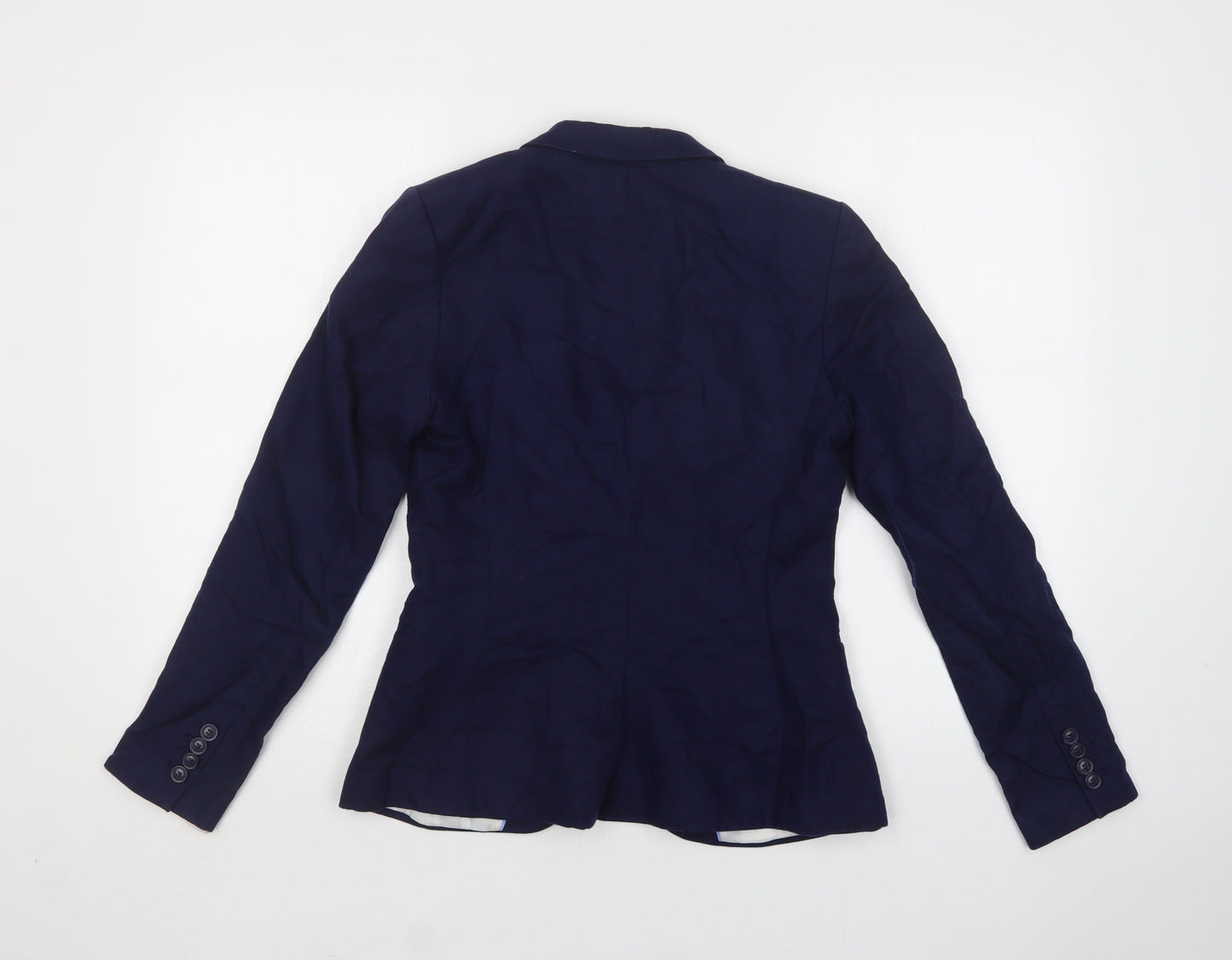 H&M Womens Blue   Jacket Blazer Size 8  Button