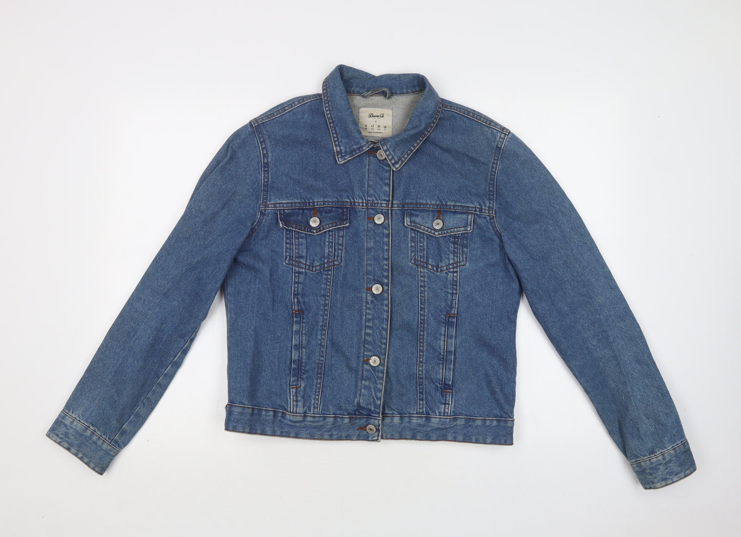 Primark Womens Blue   Jacket  Size 14  Button