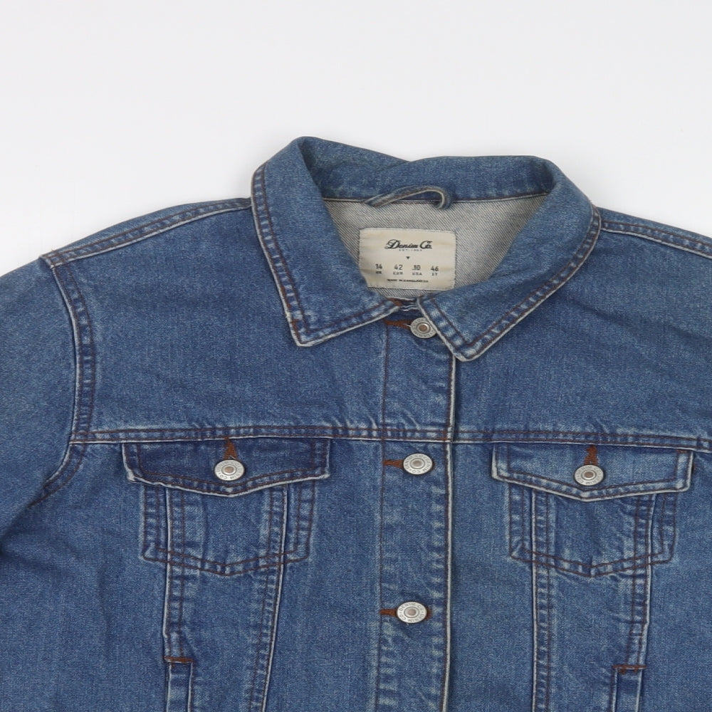 Primark Womens Blue   Jacket  Size 14  Button