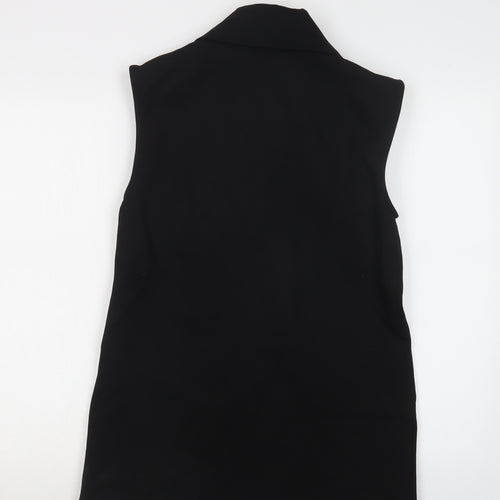 Primark Womens Black   Jacket Waistcoat Size 10  Button