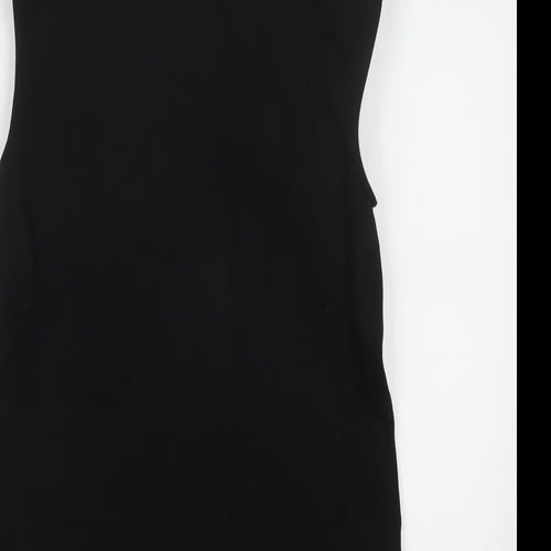 Primark Womens Black   Jacket Waistcoat Size 10  Button