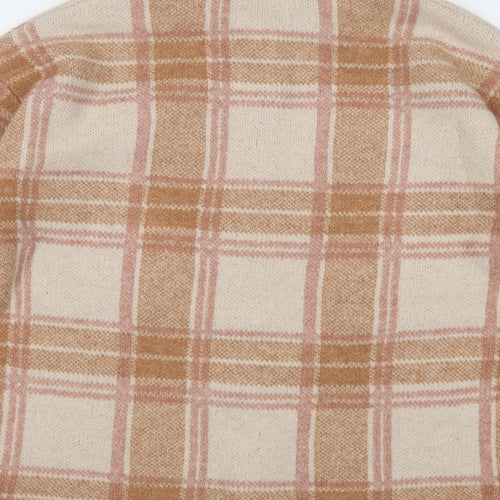 Primark Womens Beige Check  Jacket  Size S  Button