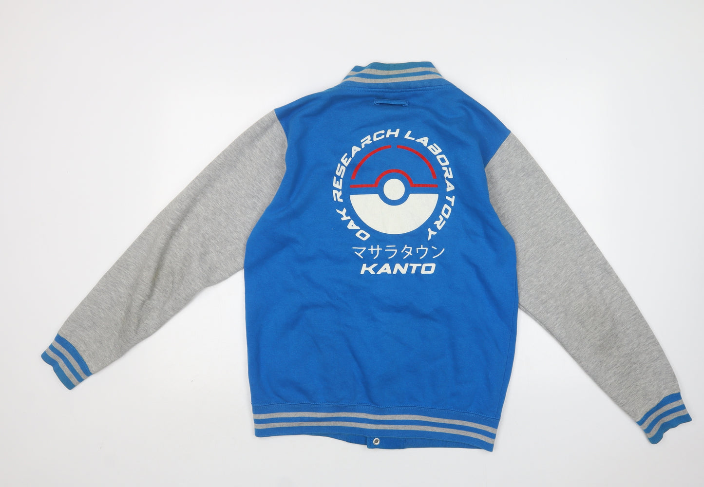 Preworn Mens Blue   Varsity Jacket Jacket Size M  Snap