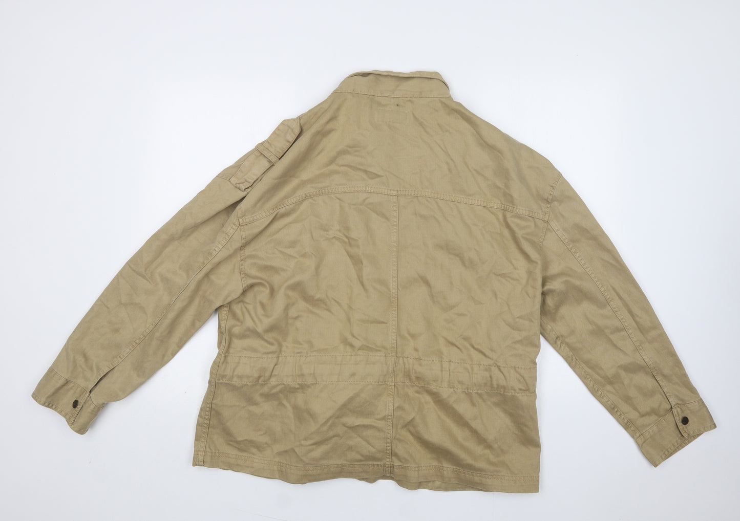 Per Una Womens Beige   Jacket  Size 16  Snap