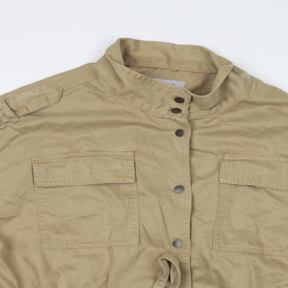 Per Una Womens Beige   Jacket  Size 16  Snap