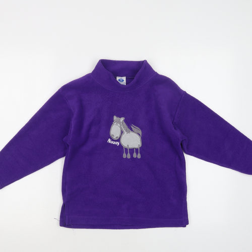 Griffin Girls Purple  Polyester Pullover Sweatshirt Size 7-8 Years