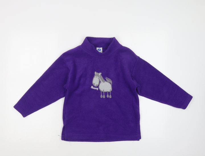 Griffin Girls Purple Polyester Pullover Sweatshirt Size 7-8 Years