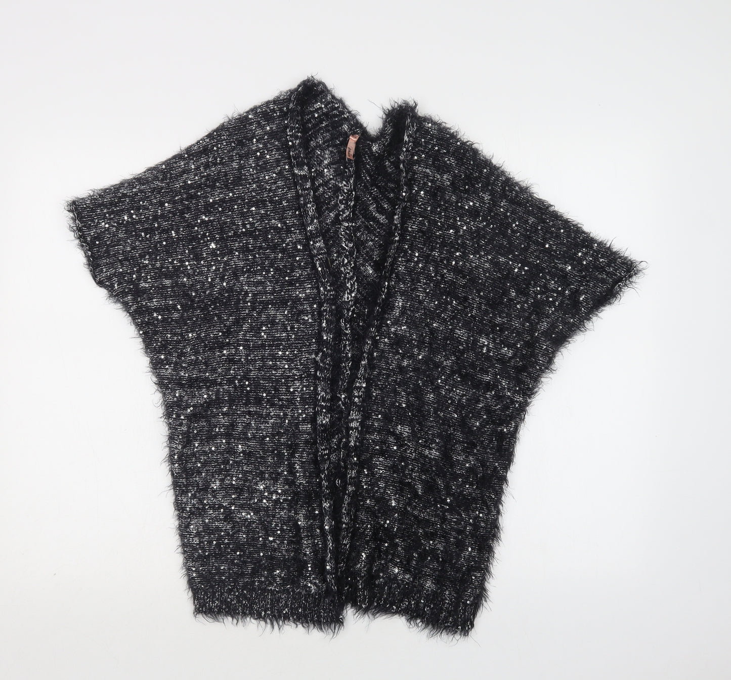 Sweewe Womens Grey V-Neck  Polyester Cardigan Jumper Size M