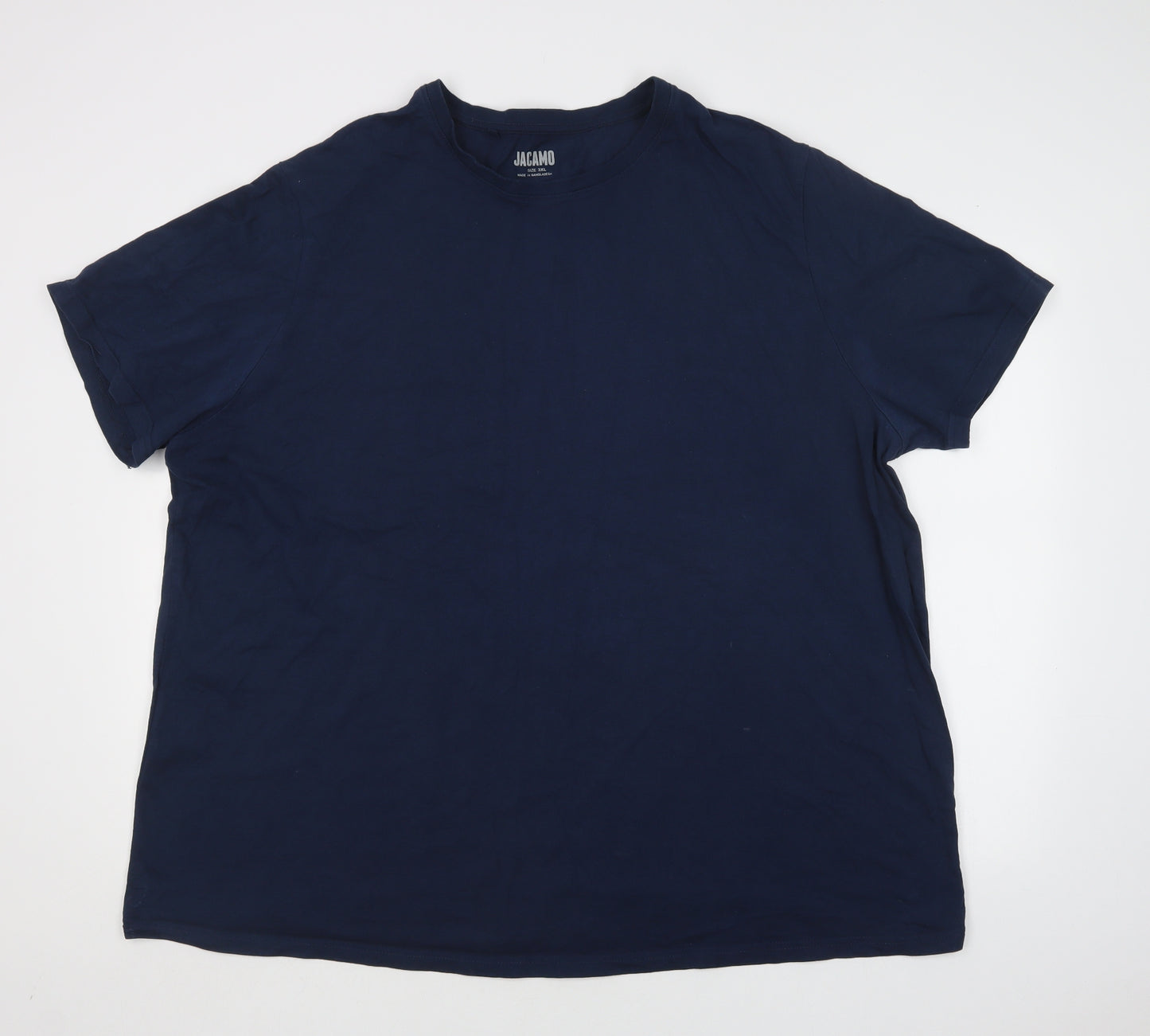 Jacamo Mens Blue  Cotton  T-Shirt Size 3XL Crew Neck