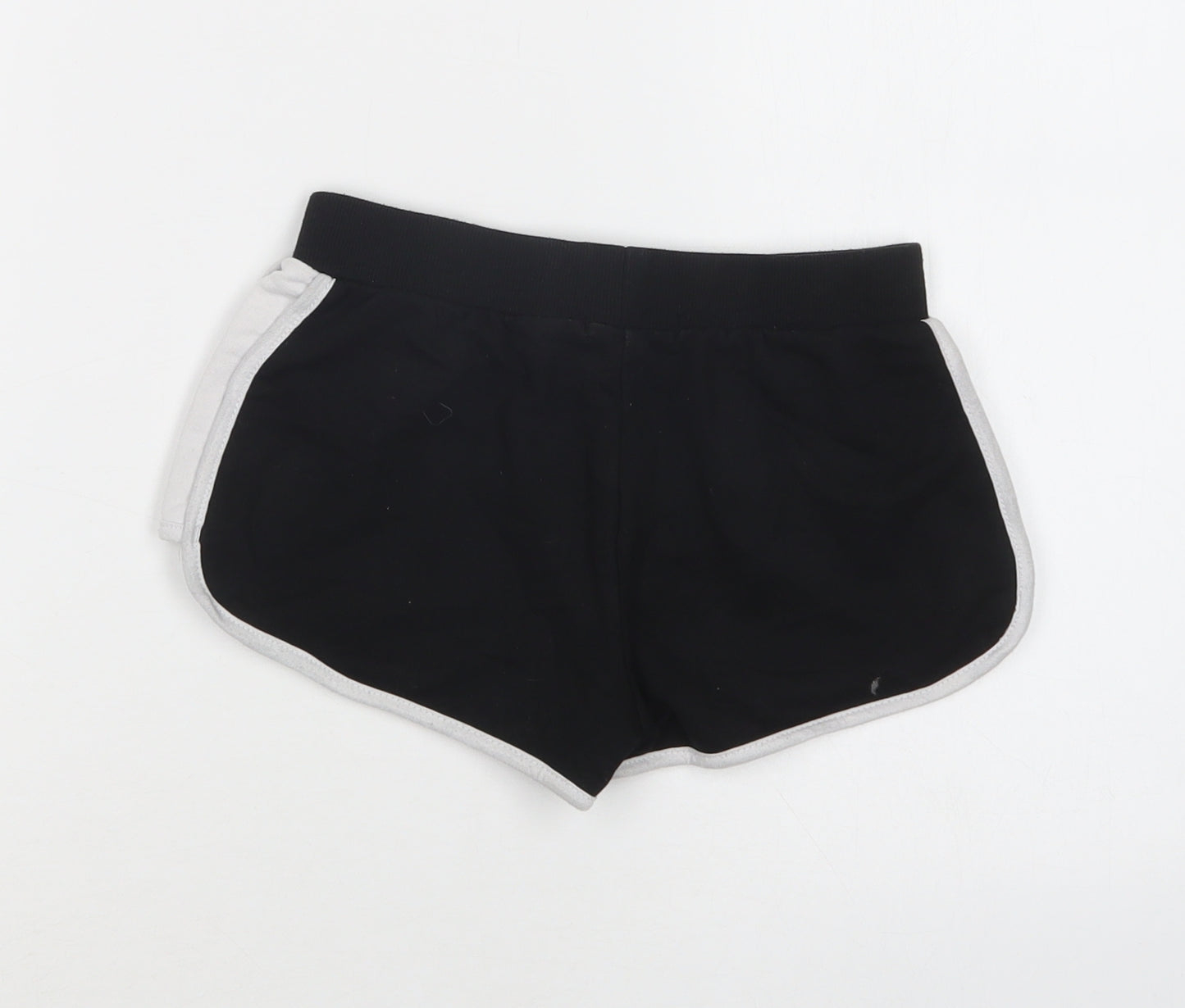Primark Girls Black  Cotton Sweat Shorts Size 9-10 Years  Regular Drawstring