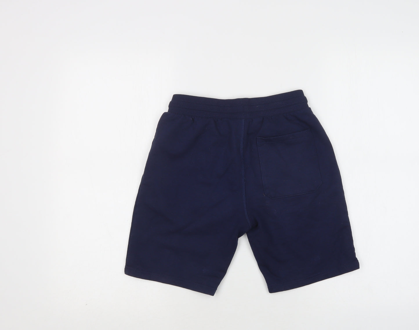 Very Boys Blue  Cotton Sweat Shorts Size 11 Years  Regular Drawstring