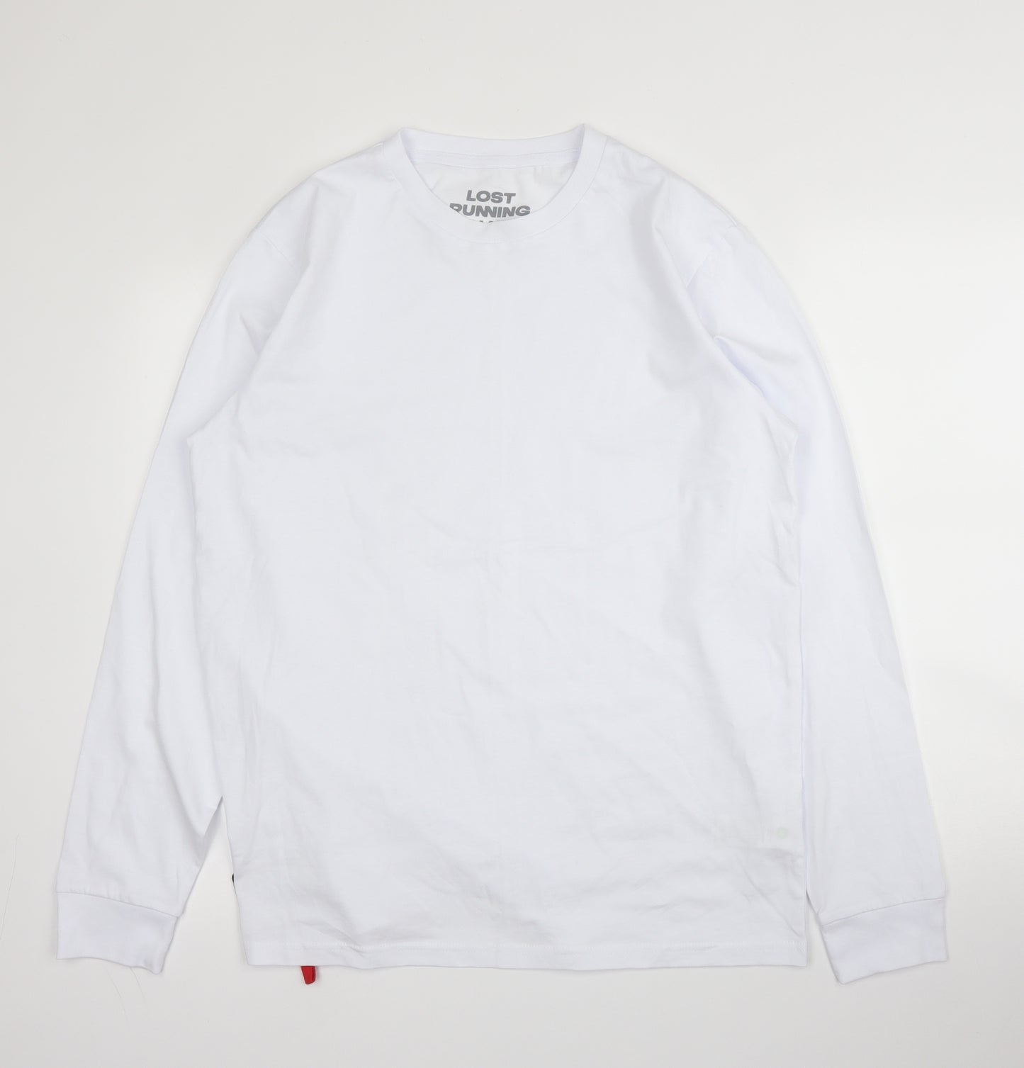 Stanely Stella Mens White  Cotton Basic T-Shirt Size L Round Neck
