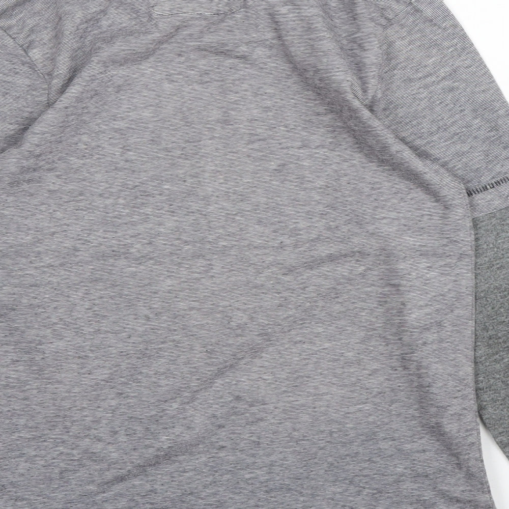 TU Boys Grey  Cotton Basic T-Shirt Size 7 Years Round Neck