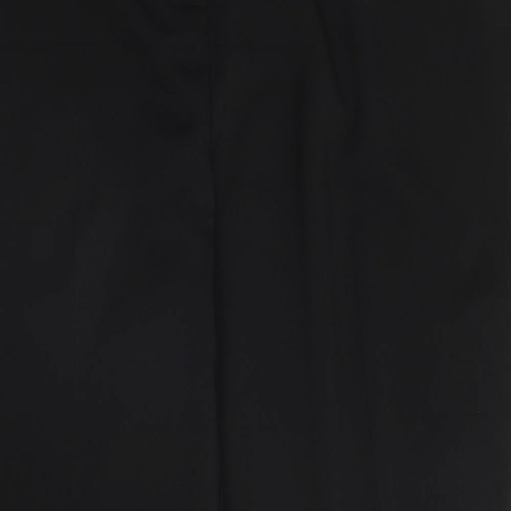 Papaya Womens Black  Polyester Trousers  Size 20 L30 in Regular Snap