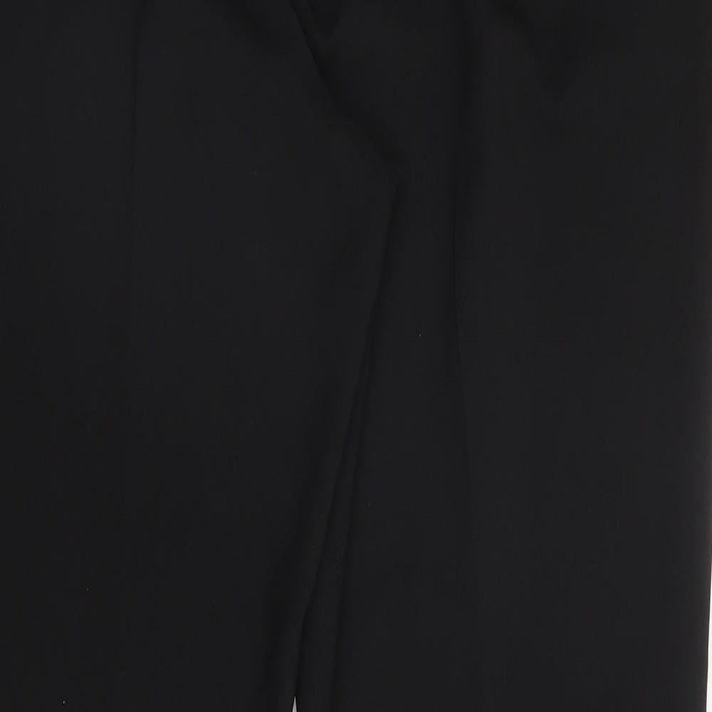 Papaya Womens Black  Polyester Trousers  Size 20 L30 in Regular Snap
