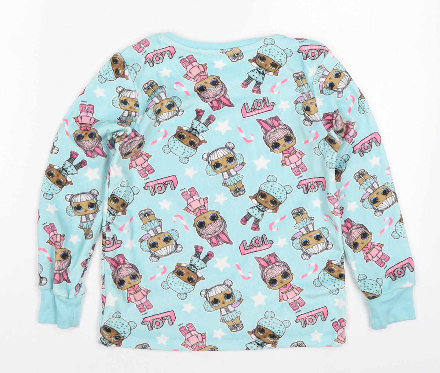George Girls Blue Solid Polyester Top Pyjama Top Size 5-6 Years  Pullover - LOL Surprise