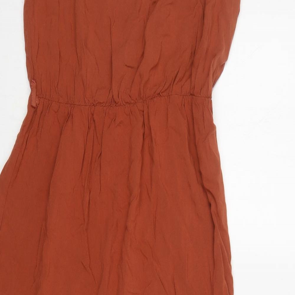 New Look Womens Brown  Viscose Maxi  Size 14  Off the Shoulder