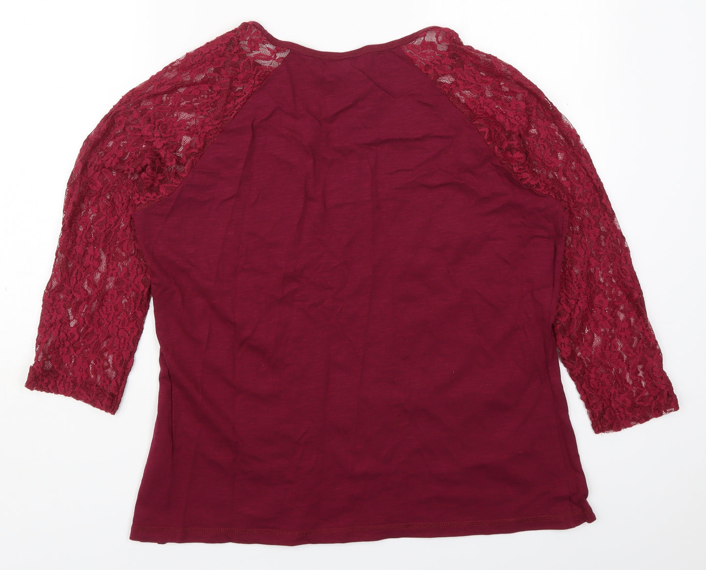Papaya Womens Pink  Cotton Basic T-Shirt Size 18 Round Neck