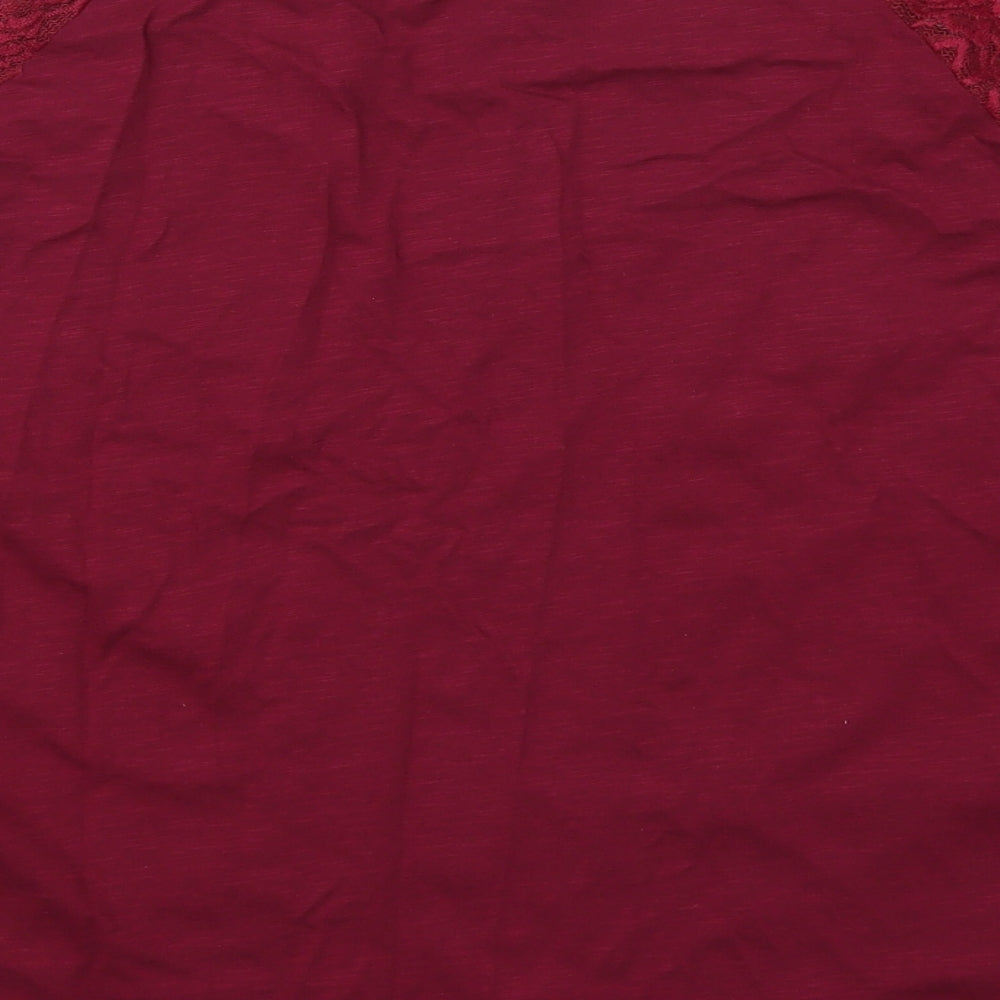 Papaya Womens Pink  Cotton Basic T-Shirt Size 18 Round Neck