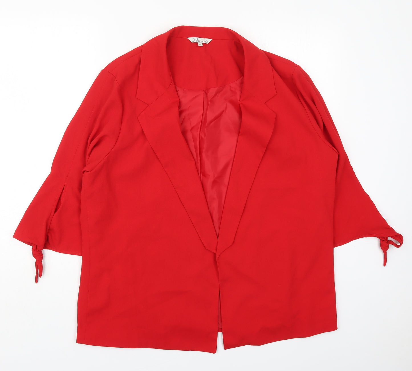 Peacocks Womens Red   Jacket  Size 20