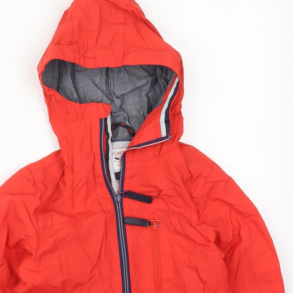 NEXT Boys Red   Basic Coat Coat Size 6 Years  Zip