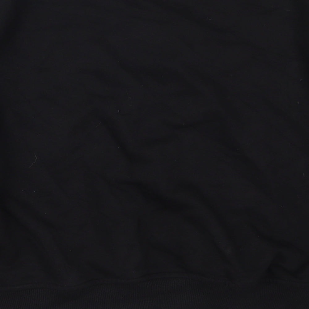 Primark Womens Black  Cotton Pullover Sweatshirt Size 12  Pullover