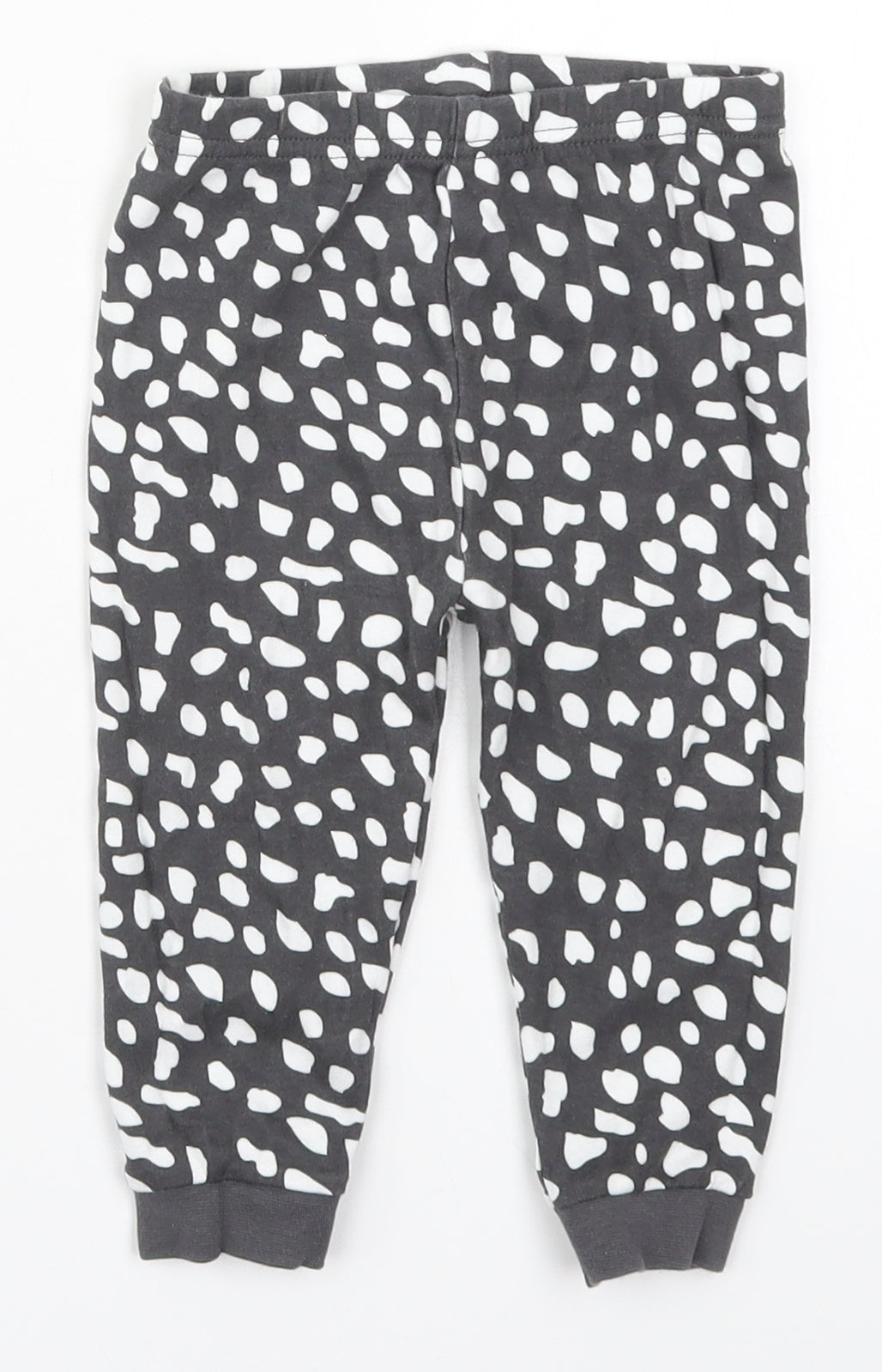 George Baby Grey Animal Print Cotton Sweatpants Trousers Size 12-18 Months