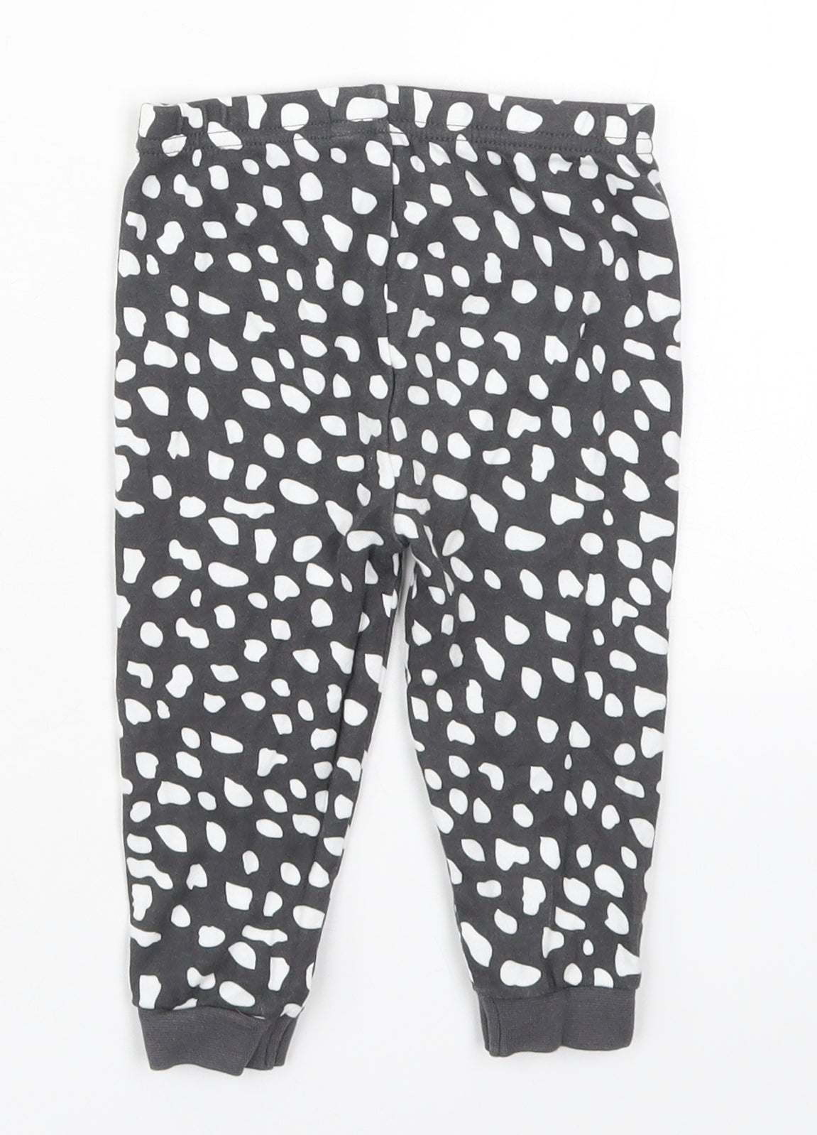 George Baby Grey Animal Print Cotton Sweatpants Trousers Size 12-18 Months