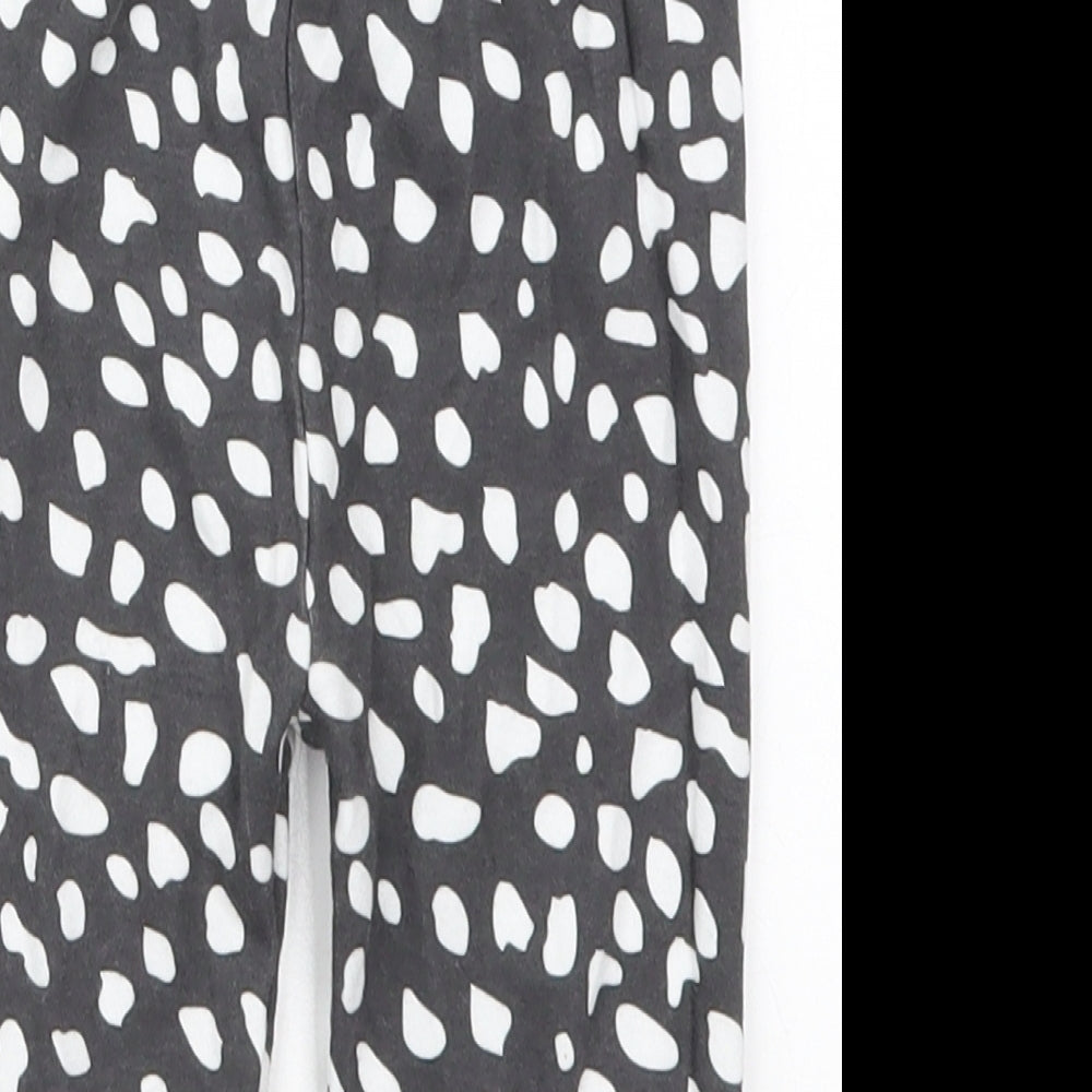 George Baby Grey Animal Print Cotton Sweatpants Trousers Size 12-18 Months